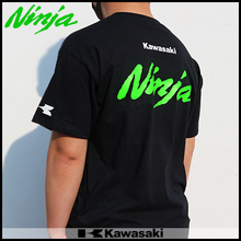圆领T恤 ninja 忍者 HELLV 纯棉短袖 川崎 kawasaki 摩托车 潮品