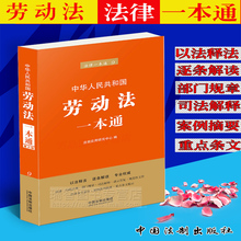 中华人民共和国劳动法一本通 法律一本通含劳动法司法解释典型案例分析法律条文法律法规全书法规全套法律工具用书 正版2018年新版