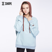 时尚 CZ7Q4007 套头保暖帽衫 秋冬撞色加厚运动卫衣女 趁早SHAPE