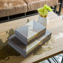 新中式欧式美式现代简约样板房家装客厅酒柜创意家居装饰品摆件盒