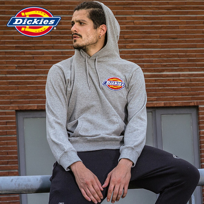 Dickies新款logo印花套头连帽休闲卫衣 帽衫 男女同款183U30EC13