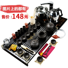 组合家用守静枧坦Ψ虿杈呒蛟嫉绱怕四合一现代中式茶艺 茶具套装