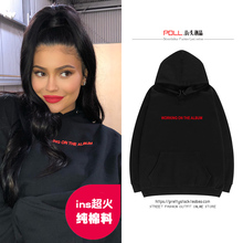 字母宽松连帽卫衣女慵懒风外套 金小妹款 欧美ins超火个性 2019FW
