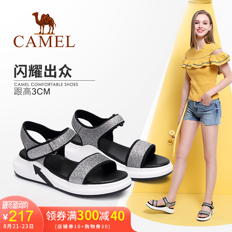 Camel Women's Shoes 2018 Summer New Versatile Korean Edition Sports Sandals Casual Versatile Beach Shoes Student Sandals