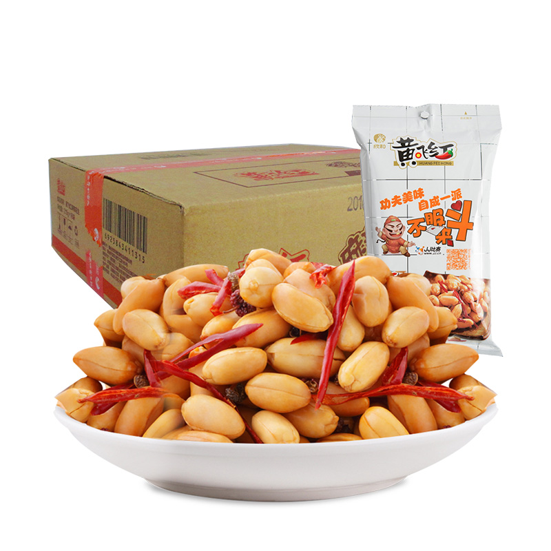 黄飞红 麻辣花生 210g*16袋 整箱 （微辣味）下酒菜