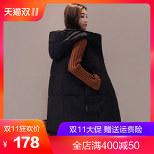 棉衣马甲女冬中长款韩版2018新款女装秋冬季宽松加厚背心马夹外套图片