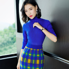 隆缘裳毛衣女2018新款高领慵懒风套头打底衫女长袖秋冬针织衫3810图片