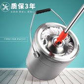高端全不锈钢旋转拖把单桶双驱动自动甩干免手洗木地板家用地拖布