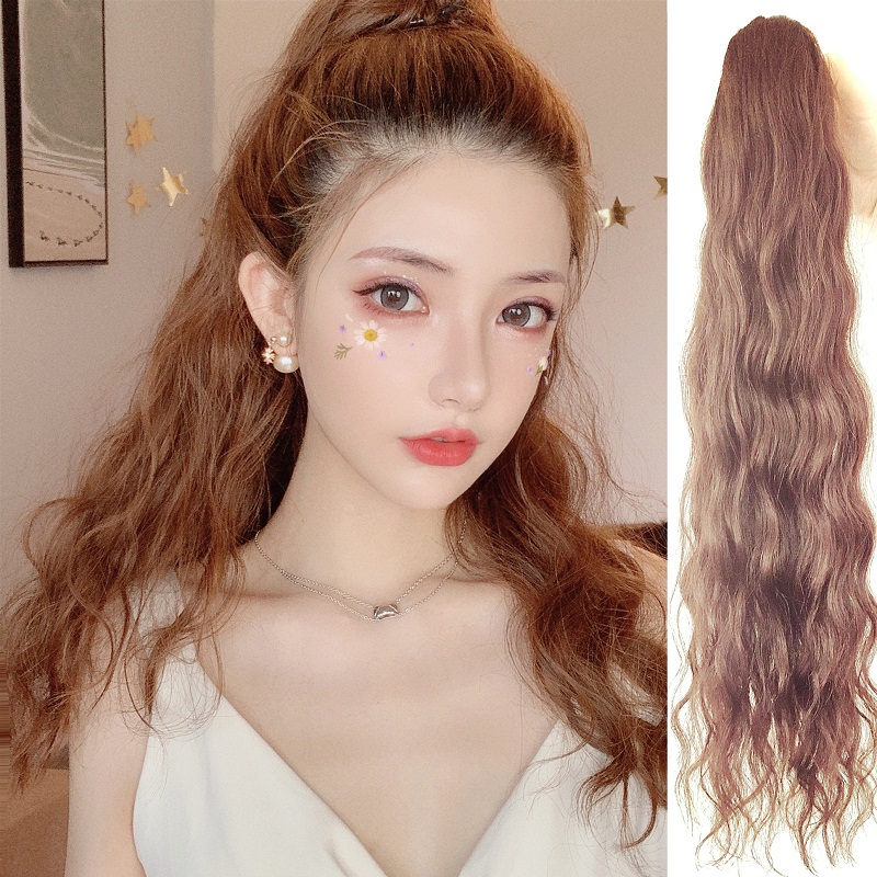 ウィッグ女性の長い巻き毛 グリップ ホーステール休暇 三つ編み 真の髪 トウモロコシ ホット かつら 音を振る ウールロール 小さな容積 髪 中国仕入れ Com