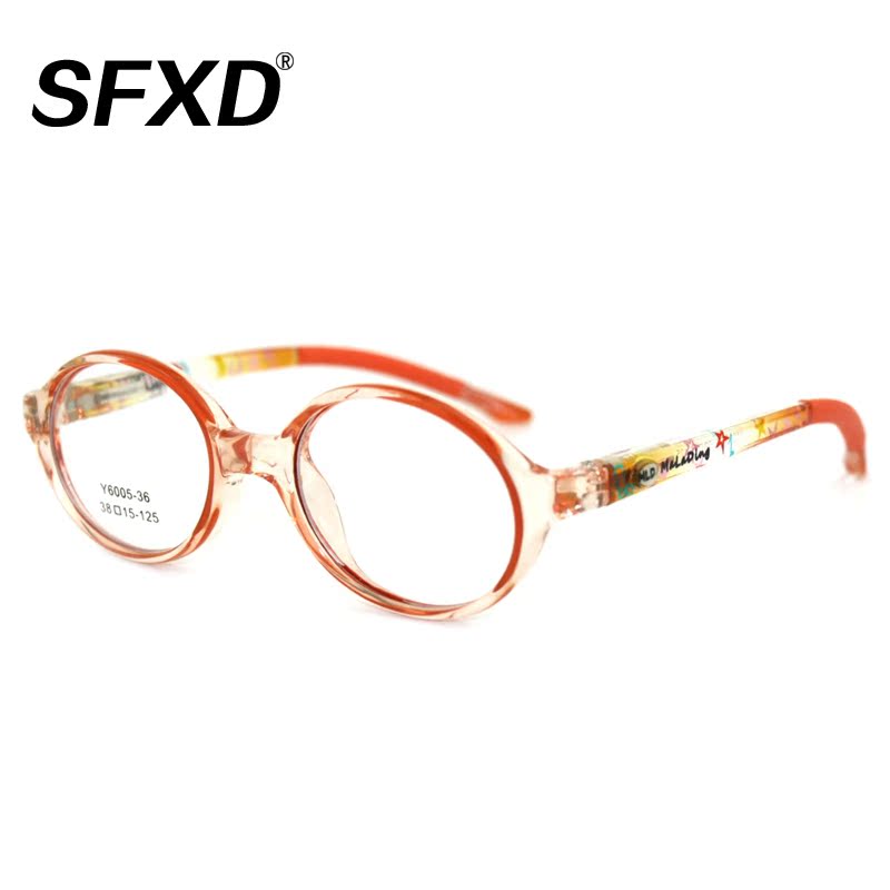 视复近视弱视远视儿童眼镜架 可爱圆框形