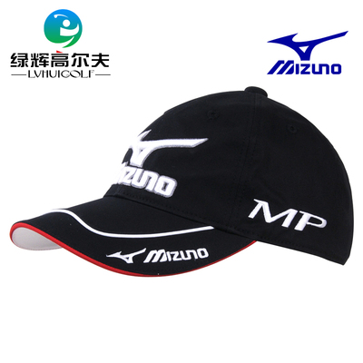 mizuno美津浓 高尔夫球帽 男士 有顶帽 golf夏季遮阳透气运动帽子