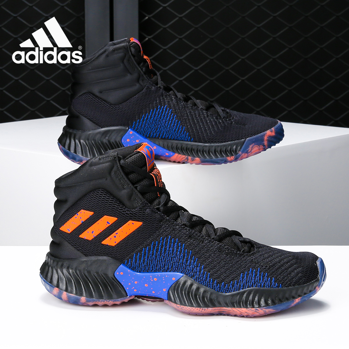 Adidas/阿迪达斯正品 Pro Bounce 尼克斯男子运动篮球鞋B41990