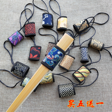 扇子礼品 包邮 祥宝斋高档宣纸折扇礼品扇箍文玩扇套柏边加厚扇扣