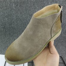 处理真皮女靴平跟短靴女切尔西靴冬季加绒及裸马丁靴 尾单撤柜断码