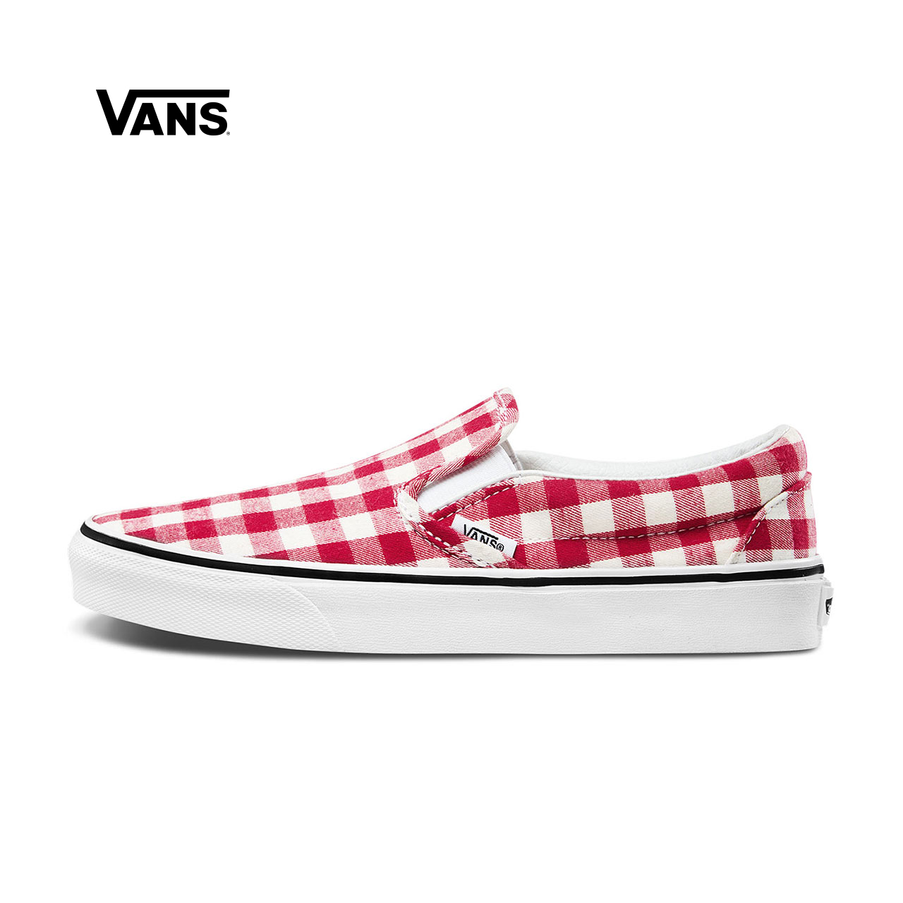 Vans范斯 经典系列 Slip-On帆布鞋 低帮女子棋盘格官方正品