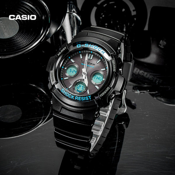 casio旗舰店AWG-M100双显运动防水男士手表卡西欧G-SHOCK