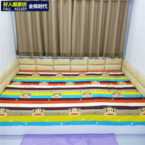纯棉床单定制定做榻榻米床单纯棉炕单大炕单3米大嘴猴子床单斜纹
