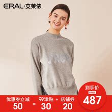 ERAL/艾莱依毛衣女2018冬季新款圆领打底衫套头长袖外套601821091图片