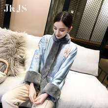 汉服女冬中国风棉衣女旗袍上衣改良唐装棉袄民国风女装中式小棉袄图片