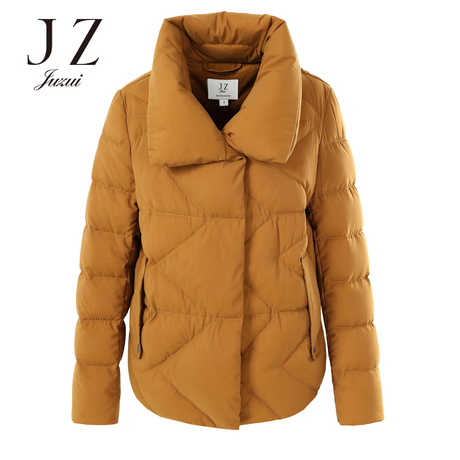JUZUI/玖姿旗舰店2018冬装新款立领白鸭绒羽绒服女短款外套商品大图