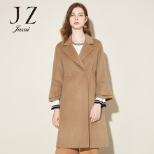 JUZUI/玖姿旗舰店2017冬季修身新羊毛毛呢外套收腰呢子大衣女图片