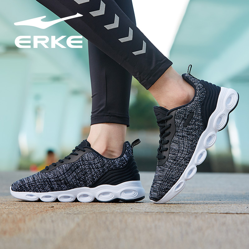 Hongxing Erke Women's Shoes Sports Shoes Women's 2019 Spring and Autumn Running Shoes Fashion and Durable Women's Lightweight Running Casual Shoes