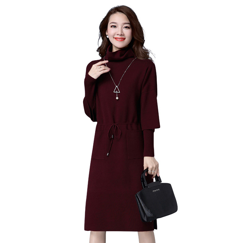 女士春款毛衣裙2018年新款女装春秋春装春季