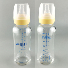 飞利浦新安怡标准小口径240ml玻璃大容量奶瓶子 吸乳器scf900/902