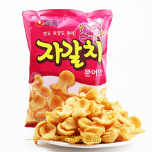 韩国进口零食 韩式风味 农心章鱼片虾条脆片膨化休闲食品小吃90g
