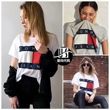 夏季女Tommy 休闲男女装 T恤休闲时尚 情侣款 汤米圆领短袖 Hilfiger