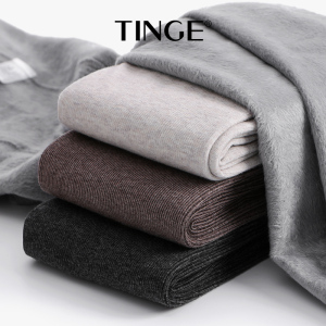 日系绒灰色连脚裤袜外穿