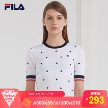 FILA斐乐女编织衫新款休闲运动简约大方女上衣|F11W831404F