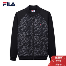 FILA斐乐男2018春季新品 运动夹克 运动休闲满印时尚 F11M819551F