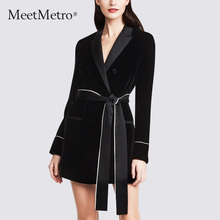 春装 黑色丝绒连衣裙2018新款 性感名媛礼服年会裙子 女装