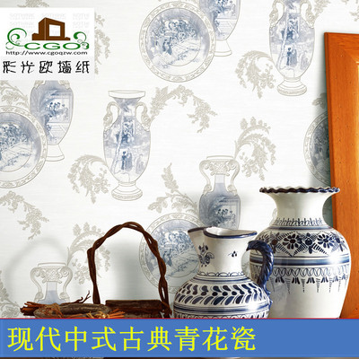 青花瓷壁纸背景墙网店网址
