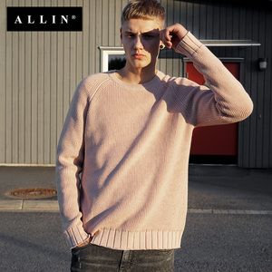 allin男士圆领毛衣