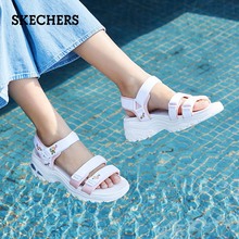 33200 绣花厚底松糕熊猫鞋 2019夏新品 凉鞋 女鞋 Skechers斯凯奇女鞋
