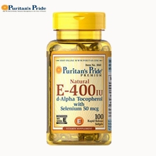 普丽普莱 Pride天然维生素E加硒软胶囊400IU100粒 美国Puritan