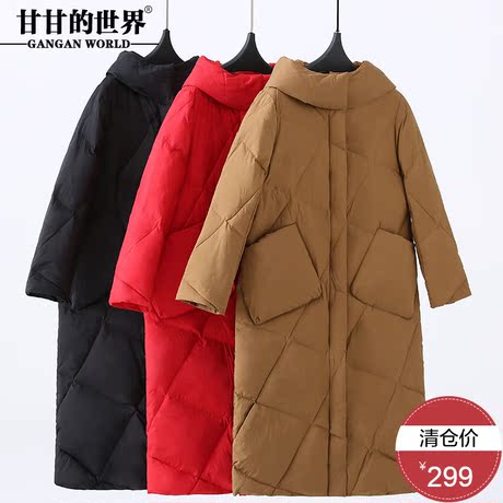 D2017新款甘甘的世界加厚羽绒服女面包服保暖连帽外套休闲减龄高商品大图