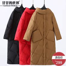 D2017新款甘甘的世界加厚羽绒服女面包服保暖连帽外套休闲减龄高图片