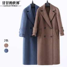 阿尔巴卡羊驼毛手工双面呢大衣 甘甘的世界冬季新款毛呢外套D图片