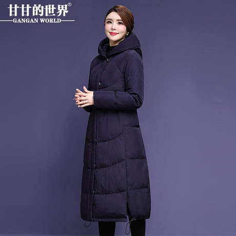 面包服过膝长款羽绒服女冬季新款甘甘的世界保暖外套防风遮肉显瘦商品大图