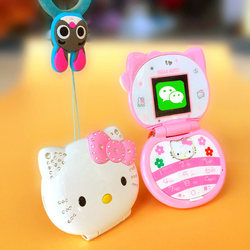 小萌猫儿童手机学生男女可爱卡通迷你超小袖珍翻盖KUH/酷和T99