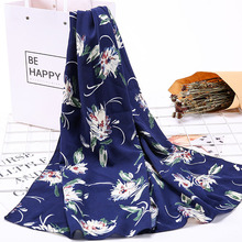 2元以下小丝巾围巾纱巾色丁菱形服装店礼品批发2019新品长款花朵