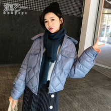 润乙一韩版宽松轻薄羽绒服女短款2018冬装新款时尚显瘦白鸭绒外套图片