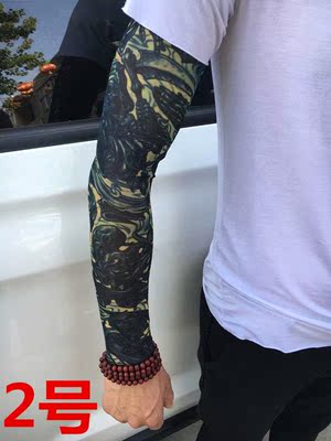 男女纹身袖套精选刺青大码防晒骑行自行车摩托套袖手臂套户外爆款