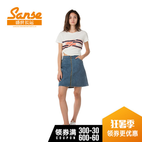 Levi's李维斯 春季女士休闲牛仔半身裙 34963-0022商品大图