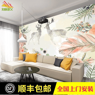 玫瑰无纺布壁画年中大促