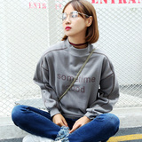 半高领套头卫衣