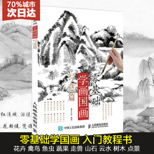 水墨画入门详解国画绘制技法从入门到精通花卉禽鸟蔬果兽山水树木花草大全 零基础学画国画写意篇中国国入门教程书籍 正版现货